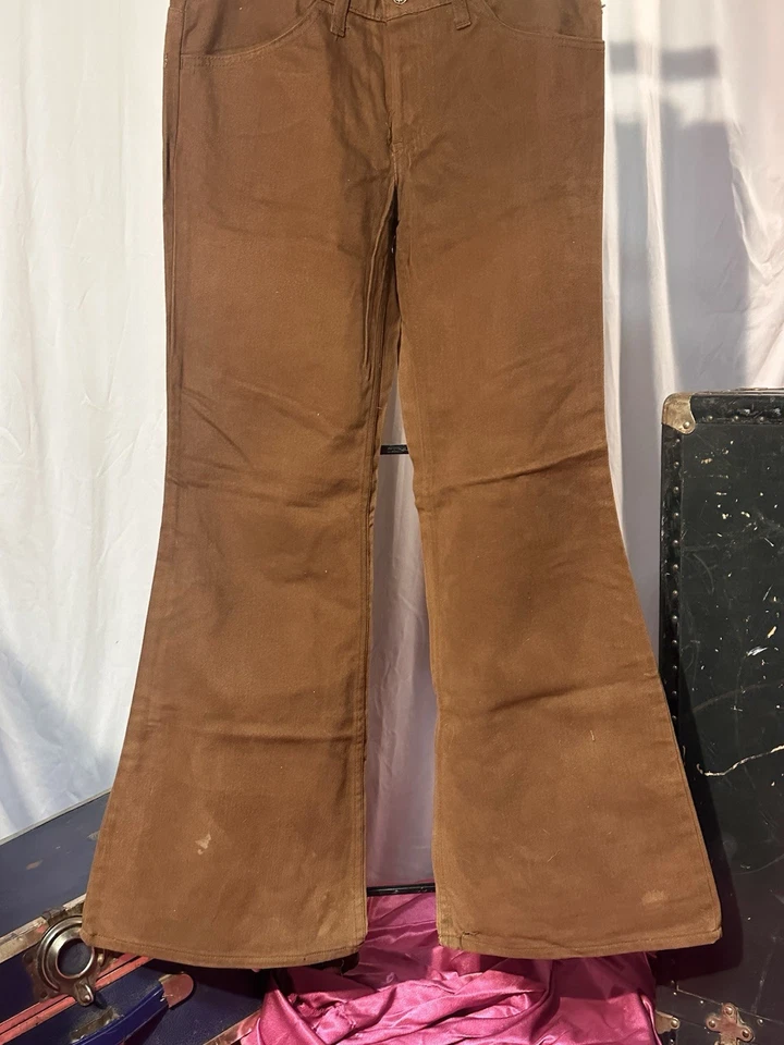 Levi’s For Gals Vintage Dead Stock Brown Bell Bottoms - Image 1 of 4