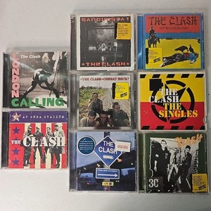 THE CLASH 8 Album CD Lot - London Calling, Sandinista, Combat, Eternity MORE! - Picture 1 of 20