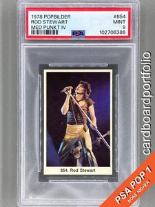 1978 Popbilder #854 Rod Stewart Med Punkt IV PSA 9 Pop 1 (Music) - Picture 1 of 3