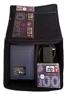Iomega - Lecteur PC Zip externe 100 Mo - Bleu avec 4 disques et étui de transport - Photo 1/3