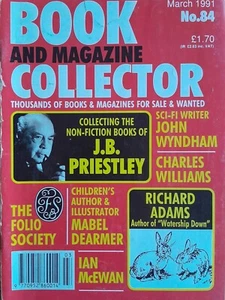 BOOK AND MAGAZINE COLLECTOR No. 84 March 1991 J.B.Priestley / Richard Adams VGC - Picture 1 of 1