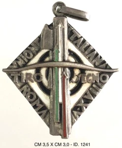 UNIONE ITALIANA TIRO A SEGNO ROMA MEDAGLIA ARGENTO CAMPIONATI DI CARABINA 1939 - Picture 1 of 6