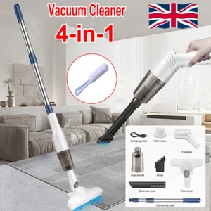 4 IN 1 Handheld Vac Cordless Vacuum Cleaner Upright Lightweight & Box White UK - Picture 1 of 15