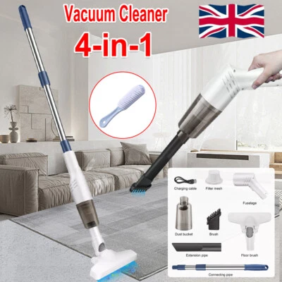 4 IN 1  Handheld  Vac Cordless Vacuum Cleaner Upright Lightweight & Box White UK - Image 1 of 4
