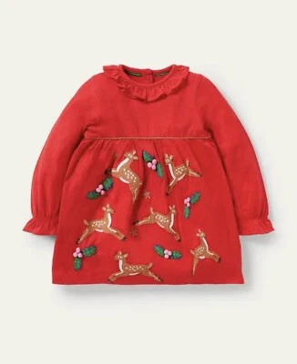 Vestido con apliques de jersey Mini Boden nuevo con etiquetas Foto 1 de 4