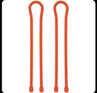 Nite Ize 18 Reusable Rubber Twist Tie 2 Pack Bright Orange One Size