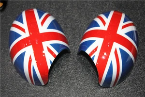 For MINI Cooper R55 R56 R57 R60 R61 Red Union Jack Side Mirror Cover Manual Fold - Picture 1 of 6