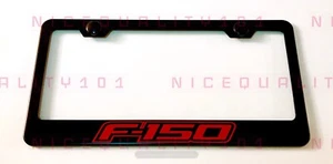 F-150 Stainless Steel Black Finished License Plate Frame Holder - Picture 1 of 1