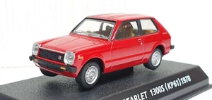 1/64 Konami 1978 TOYOTA STARLET 1300S KP61 RED diecast car model - Picture 1 of 3