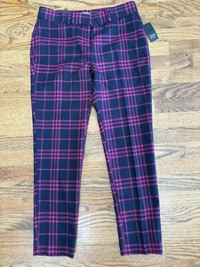 Crown & Ivy Plaid Pants 8P 8 Petite - Picture 1 of 3
