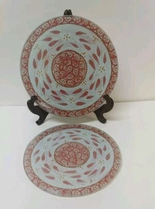 Temptations Old World Cranberry Glass Hot Plate Trivet Cutting Board Set 2 NEW - Picture 1 of 7
