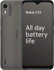 Nokia C12 6.3” HD+ Dual SIM Smartphone, Android 12 (Go edition), Octa-core 2GB R - Afbeelding 1 van 6