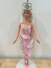 Mattel 1997 RAPUNZEL Barbie Mackie Face Blonde with Crown C294G Custom Dress