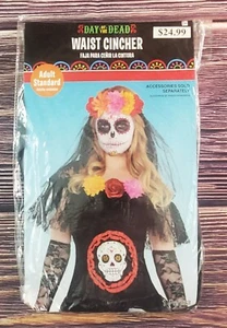 Day of the Dead Waist Cincher Halloween Costume Adult Standard Cosplay - Picture 1 of 3