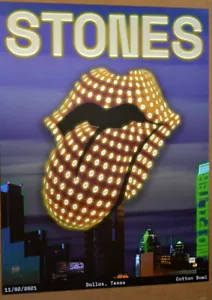 THE ROLLING STONES - SIN FILTRO TOUR - 2021 - PÓSTER - NUEVO 2 - DALLAS - JAGGER - Imagen 1 de 4