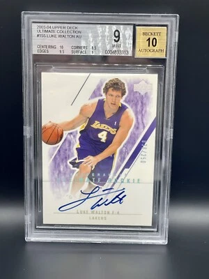 Luke Walton 2004-05 Ultimate Collection Auto /250 Lakers BGS 9 Auto 10 - Image 1 of 2