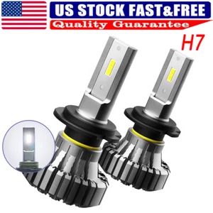 AUXITO Xenon White 6500K LED H7 Headlight Bulbs HI/LO Beam 40000LM 500% Brighter - Picture 1 of 12