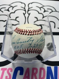 Enos Country Slaughter Signed Korea Diamond D1 Baseball Inscribed HOF 7-28-85 - Picture 1 of 4