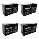 4 Pack: 12V 8Ah rechargeable PowerStar replacement battery for apc rbc2