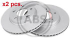 X2 Pcs Front Brake Disc Rotos X2 Pcs Set 18629 A.B.S. I