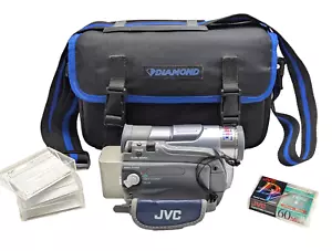 JVC Digital Video Camera GR-D30U Case 2 Min DV Cassette for Parts No Power Cord - Picture 1 of 19