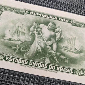 1967 Brasilien 1 Centavo auf 10 Cruzeiros Banknote Allegorie der "Industrie" Währung - Bild 1 von 5