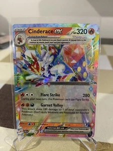 Cinderace ex - 028/142 - Ultra Rare (Double Rare) Stellar Crown - Picture 1 of 1