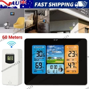 Wireless Digital Weather Station Temperature Barometer Thermometer Rain Gauge AU - Picture 1 of 11