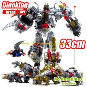 BPF 13in 5in1 G1 Beast Dinoking Volcanicus Dinobot Action Figure Robot Collect - Picture 1 of 9