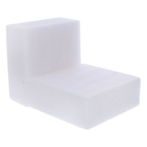  2 Pcs Expanding Foam Packaging Blank Cubes White Square Bricks Bubble Flower