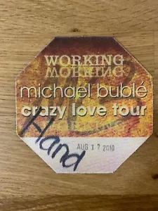 2009 Michael Buble Crazy Love Tour concert tour Backstage Pass - Picture 1 of 2