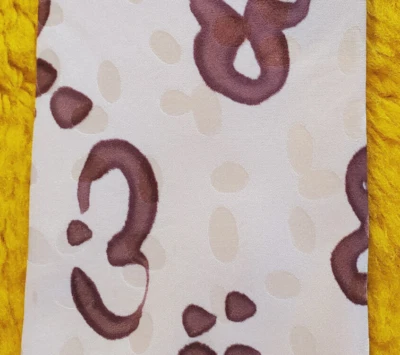 ROBERT DASKAL ~ CORBATA DE SEDA PINTADA A MANO ARTE PARA HOMBRE ~ MARRÓN Y TOSTADO ~ 57" Foto 1 de 4