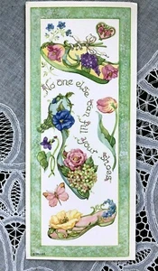 VINTAGE 1999 LEANIN TREE GREETING CARD - MOTHER'S DAY - SANDI GORE EVANS - SHOES - Picture 1 of 2