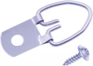 D-Ring Picture Hangers with Screws, 50 Pcs Single Hole Picture Hanging Hardware, - Picture 1 of 12