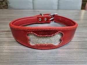 Large Greyhound 17-21 Inch collar soft leather SECONDS / SAMPLE LG 7 - Picture 1 of 6