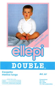 BABY UNTERHEMD LANGARM BOUBLE WOLLE/BAUMWOLLE ELLIPSE 557  - Bild 1 von 1