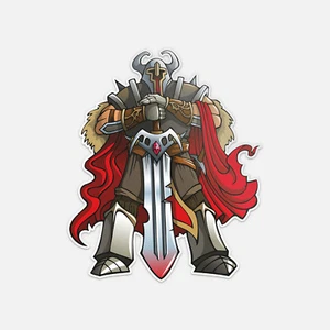 Knight and Sword Crusader Vinyl Aufkleber Aufkleber - Bild 1 von 1
