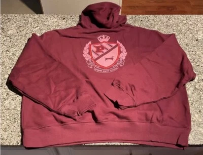 NUEVO XL VS ROSA ROSA SALVAJE SUÉTER SUDADERA CON CAPUCHA GRANATE Foto 1 de 4