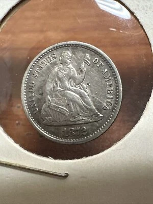 1872-S Seated Liberty Half Dime Silver Coin - High Grade - Beautiful Coin - Image 1 of 4