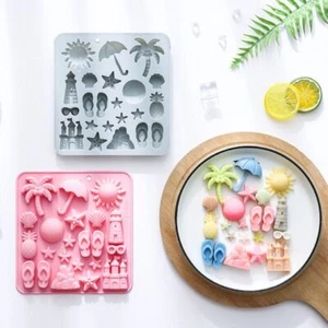 Silicone Summer Beach Theme Molds Coconut Tree DIY Baking Tool Dessert Mousse - Picture 1 of 8