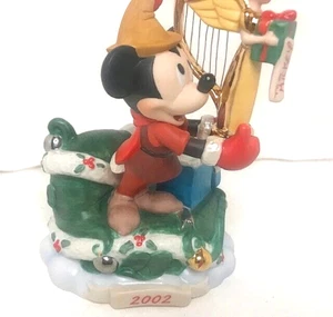 Disney Parks CHRISTMAS THROUGH THE YEARS 2002 Mickey and the Beanstalk Figurine - Picture 1 of 12