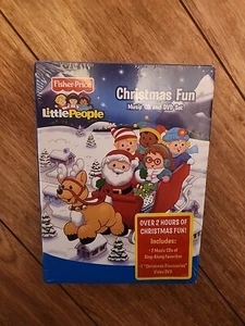 Fisher Price Little People Christmas Fun Music CD DVD Box Set Meijers Exclusive - Picture 1 of 2