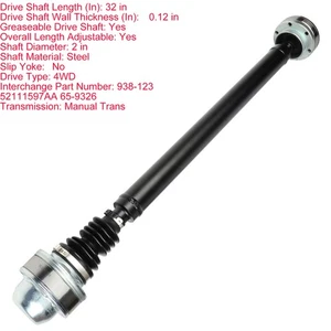 52111597Aa Driveshaft Assembly For 2002 2003 Jeep Liberty Renegade 4-Door 3.7L - Picture 1 of 12