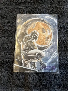 Marvel Allegiance Infinity Trilogy Sketchkarte 1/1 Eriscan Turk Moon Knight - Bild 1 von 2