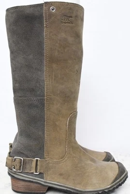 Sorel Slimboot Oiled Leather Suede Western Waterproof Tall Riding Boots 7 - Image 1 of 4
