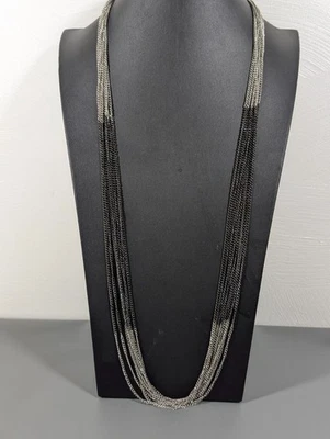 Collar largo cadena bloque color Premier Designs multihilo 36 pulgadas Foto 1 de 4