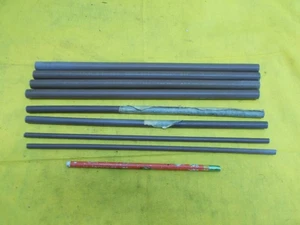 LOT of BROWN AF DELRIN ROD machinable plastic round stock 1/4" 3/8" & 1/2" x 12" - Picture 1 of 3