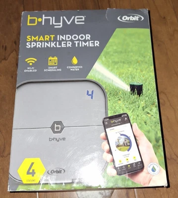 Controlador de rociadores interiores inteligentes Orbit B-hyve 4 zonas NUEVO/caja de daños. Foto 1 de 4