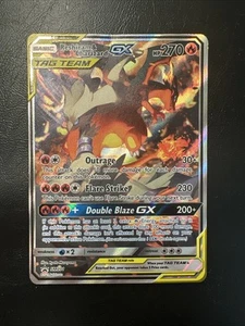 Pokemon Sun & Moon Promo Ultra Rare Reshiram & Charizard GX SM201 - Picture 1 of 11
