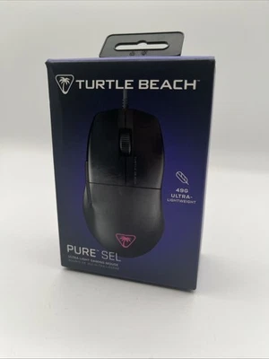 Turtle Beach Pure Sel Ultra Lightweight 49g Wired Gaming Mouse Black New - Image 1 of 2
